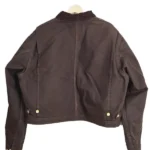 Vintage Carhartt NY Yankees Crop Jacket dark brown back