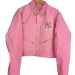 Vintage Carhartt NY Yankees Crop Jacket pink front