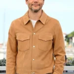 Wagner Moura The Secret Agent Brown Suede Leather Jacket front