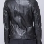 Womens Thorpe Leather Jacket Back