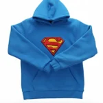 Youngla Superman Blue Hoodie front