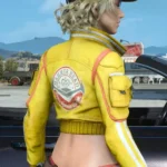back Cindy Aurum Final Fantasy XV Leather Jacket