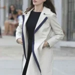 front Anne Hathaway The Intern Trench Coat