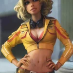 front Cindy Aurum Final Fantasy XV Leather Jacket