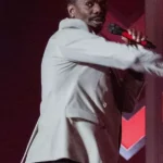 front Colman Domingo The Running Man 2025 White Blazer