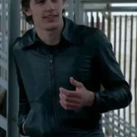 front Daniel Desario Freaks and Geeks Black Leather Jacket
