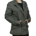 front Dead to Me Jen Harding Green Jacket