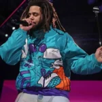 front J. Cole Charlotte Hornets Starter Jacket