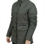 front Jen Harding Dead to Me Green Jacket