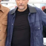 front Kleber Mendonça Filho The Secret Agent Suede Leather Jacket