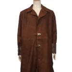 front Malcolm Reynolds Firefly Brown Suede Coat