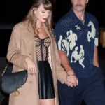 front NYC Taylor Swift Beige Wool Coat