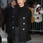 front Olivia Munn Black Peacoat