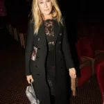 front Sarah Jessica Parker Victorias Secret 2025 Black Coat