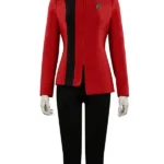 front Star Trek Discovery S04 Sonequa Martin Red Jacket