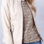 front Threlkeld Parchmant Leather Jacket