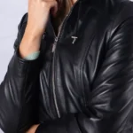 Abbeyville Hooded Leather Jacket