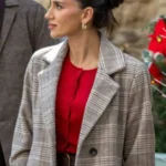 Alicia Josipovic Grey Wool Coat Christmas In Midnight Clear front