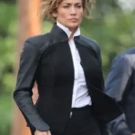 Atlas 2024 Jennifer Lopez Black Jacket front