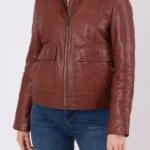 Bayles Leather Jacket front