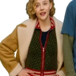 Chloë Grace Moretz Oh What Fun Shearling Leather Jacket