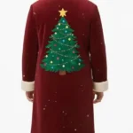 Christmas Tree Red Long Santa Coat for Men & Women