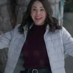 Christmas on Duty Janel Parrish Puffer Jacket
