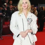 Elle Fanning Predator Badlands 2025 UK Premier Leather Jacket