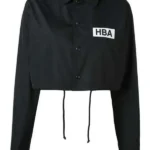 Emily In Paris HBA Logo Cropped Black Jacket