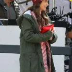 Emily In Paris Lily Collins Green Jacket with Hood