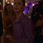 Emily In Paris Lily Collins Purple Jacket