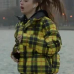 Emily In Paris S01 Lily Collins Plaid Yellow Jacket