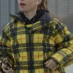 Emily In Paris S01 Lily Collins Plaid Yellow Jacket front