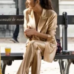 Emily In Paris Season 3 Ashley Park Golden blazer front