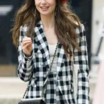 Emily in Paris Lily Collins Check Blazer