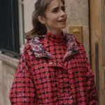Emily in Paris S03 Lily Collins Red Cherries Jacket