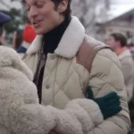 Emily in Paris Season 04 Gabriel Beige Quilted Jacket