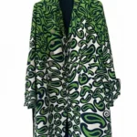 Emily in Paris Season 3 Emily Cooper Green Printed Coat front