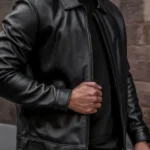 Front Mens Keanu Leather Jacket