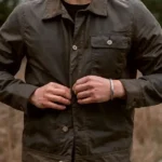 Front Mens Waxed Canvas Field Jacket