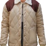 Gabriel Emily in Paris S04 Beige Quilted Jacket front
