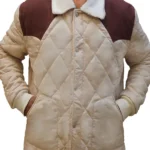 Gabriel Emily in Paris Season 04 Beige Quilted Jacket front