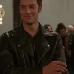 Gabriel Leather Jacket Emily in Paris S02 Lucas Bravo Jacket front