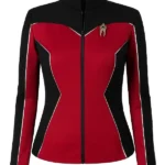 Gina Yashere TV Series Star Trek Starfleet Academy Lura Thok Red and Black Costume Jacket