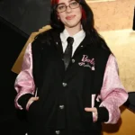 Grammy Awards Billie Eilish Barbie Varsity Jacket front