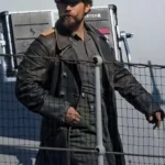 Gus March-Phillips The Ministry of Ungentlemanly Warfare 2024 Henry Cavill Black Leather Trench Coat