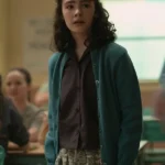 IT Welcome to Derry Clara Stack Green Wool Jacket front