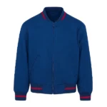 IT Welcome to Derry Ryan Grant Little Blue Bomber Jacket front