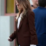 Jennifer Lopez Brown Blazer
