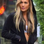 Jennifer Lopez Hustlers Ramona Hoodie Jacket front